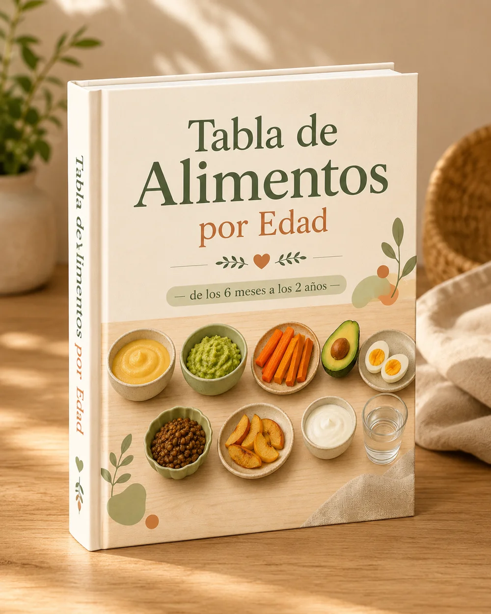 Tabla de alimentos por edad de 6 meses a 2 años